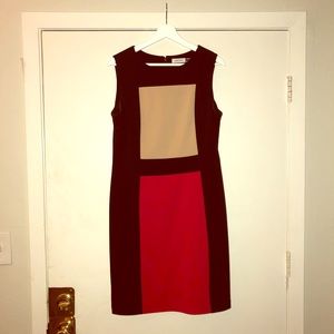 Sporty Calvin Klein Colorblock Sheath Dress